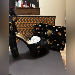 Kurt Geiger Multicolor Star Platform Heels